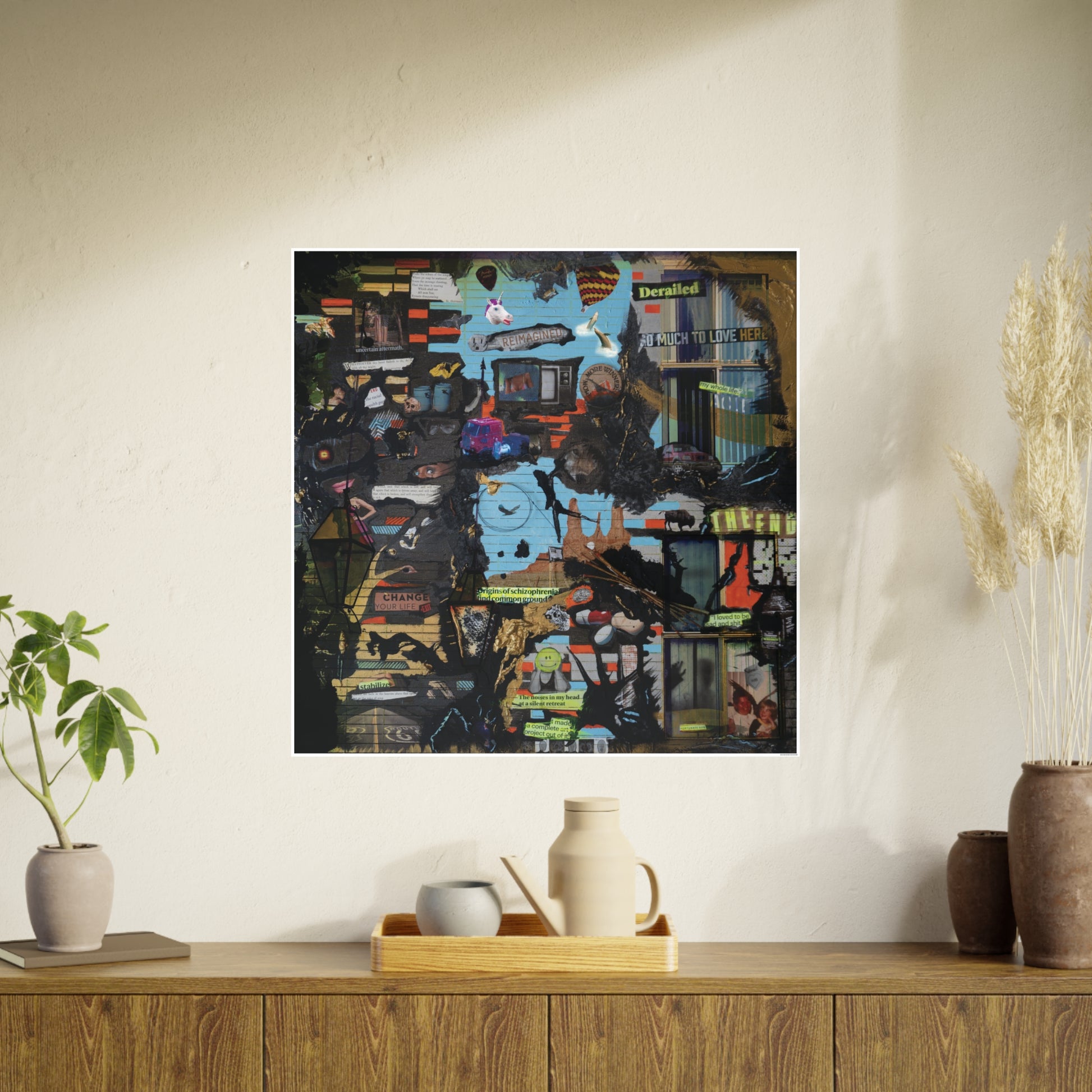 Mountmellick Inside the House - Vintage Collage Wall Art