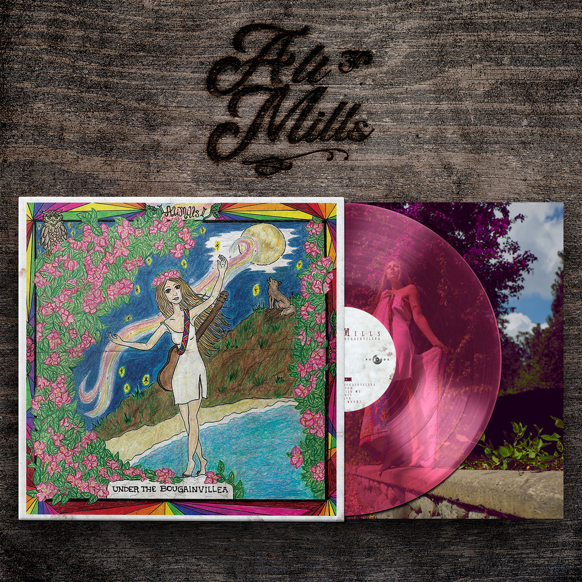 Pre-Order Ali Mills - Under the Bougainvillea 12" 180 Gram Colored Vinyl - Limited Edition
