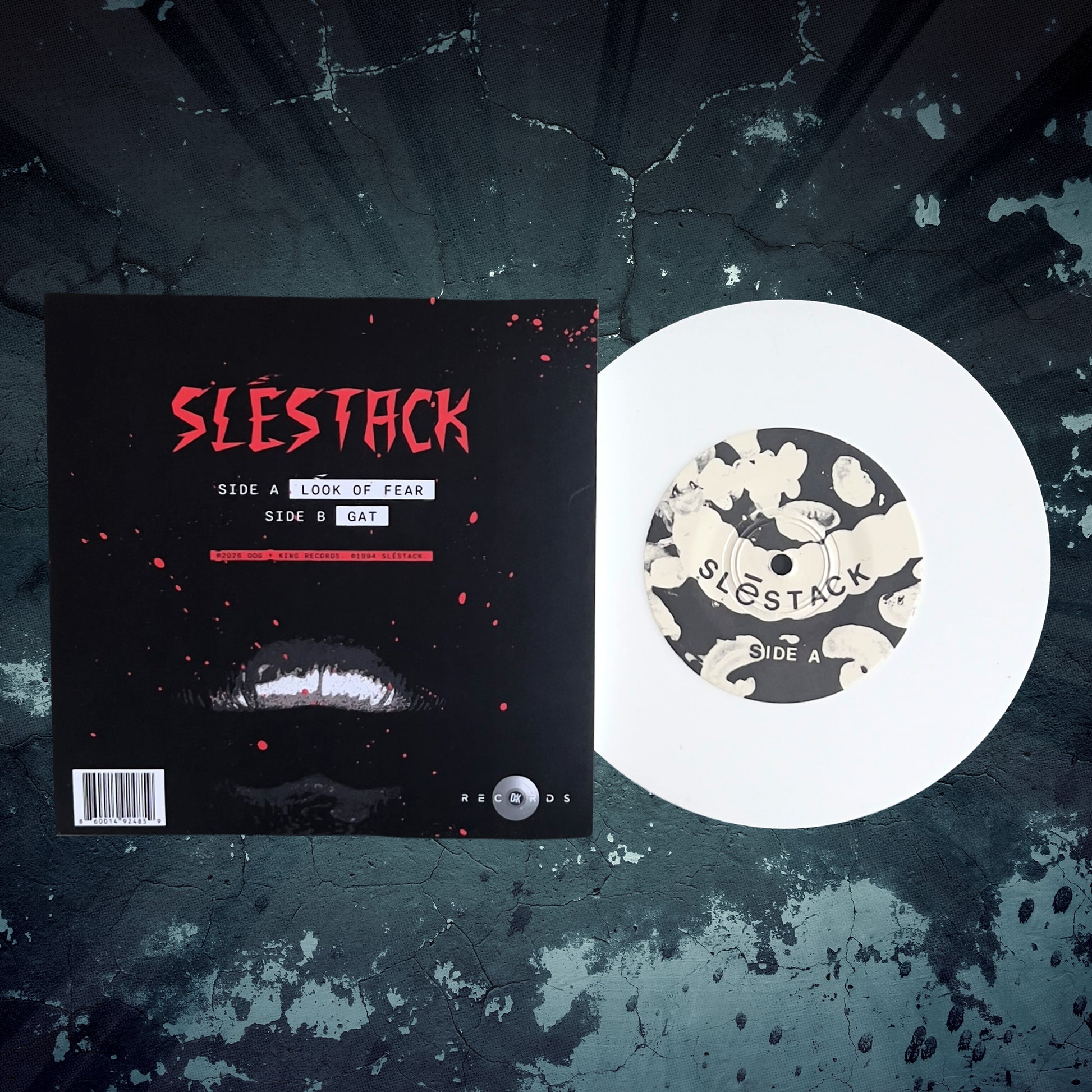 Sléstack Limited Edition 1994 Pressing 7" White Colored Vinyl