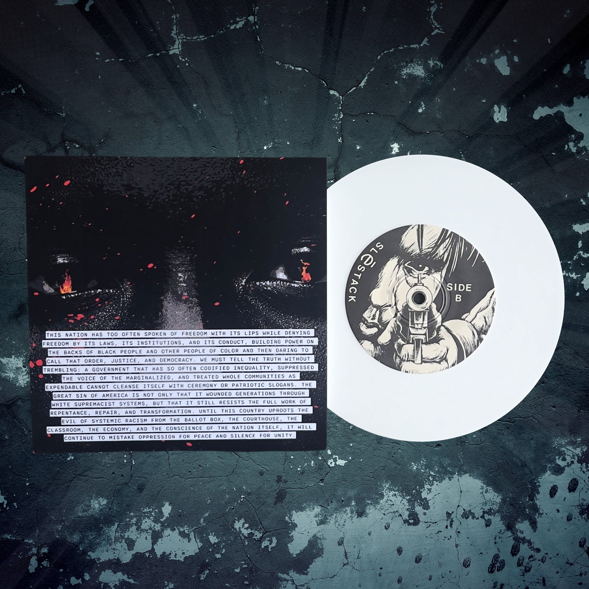 Sléstack Limited Edition 1994 Pressing 7" White Colored Vinyl