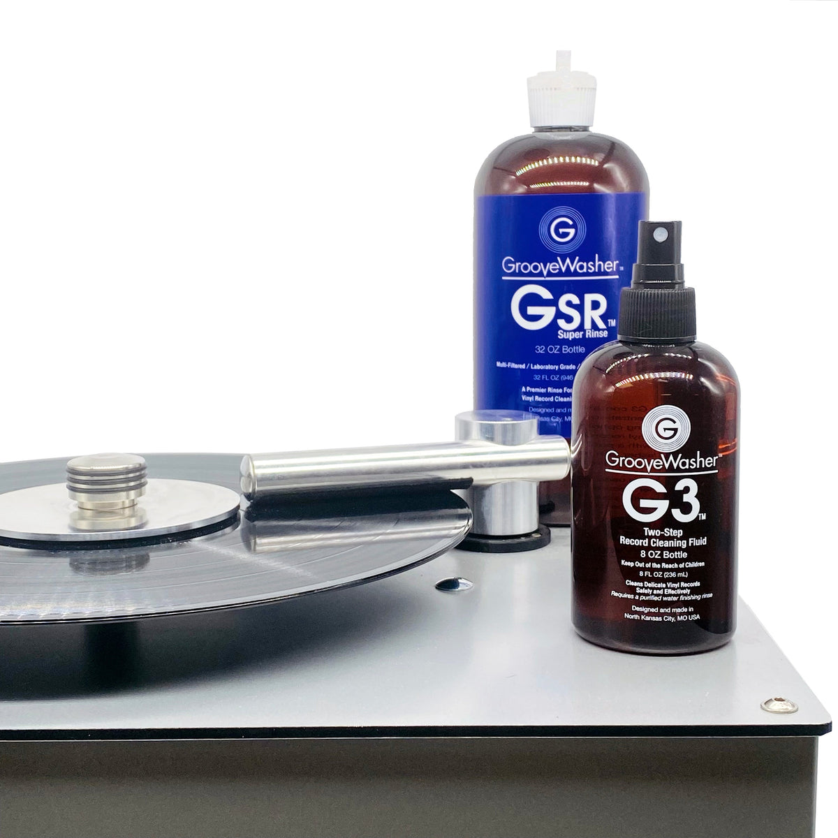 Two•Step Bundle: G3 Fluid 8oz / GSR Super Rinse 32oz / Microfiber Sponge