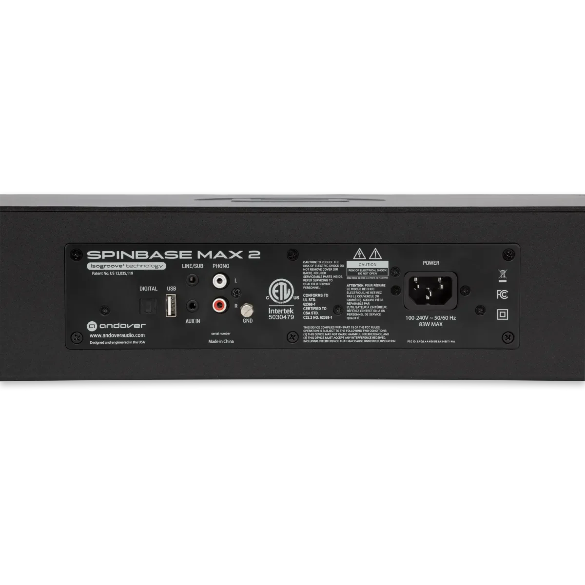 SpinBase MAX 2 Premium Powered Turntable Speaker